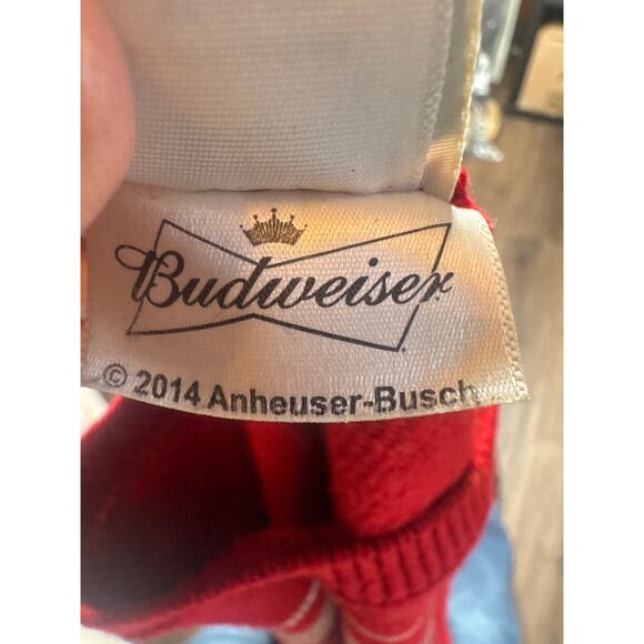 Junk Food Budweiser Long Sleeve Shirt Red Genuine Logo Tee Men’s M - Picture 8 of 8